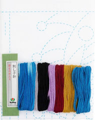 Sashiko World - Italy - Sampler Kit with Needle & Thread - Gondolas in Venice