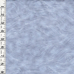 *Blender - In the Beginning - Color Movement Waves - 1MV-15 - Mist (Light Blue Gray) - By the Half Yard - Last 1 1/2 Yards