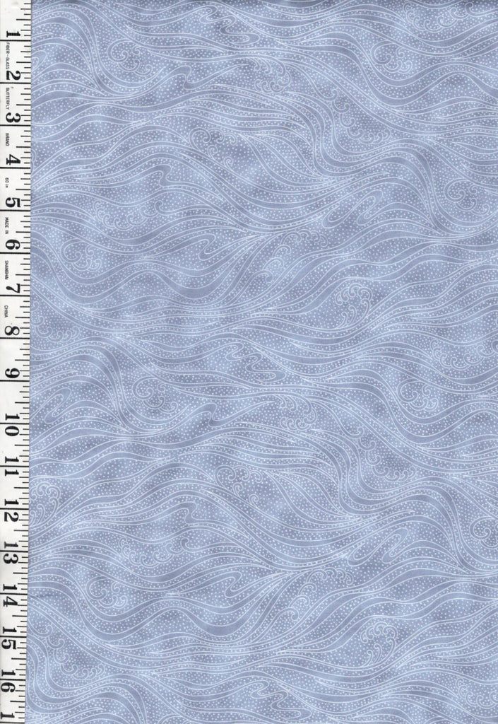 *Blender - In the Beginning - Color Movement Waves - 1MV-15 - Mist (Light Blue Gray) - By the Half Yard - Last 1 1/2 Yards