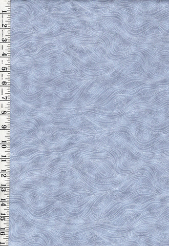 *Blender - In the Beginning - Color Movement Waves - 1MV-15 - Mist (Light Blue Gray) - By the Half Yard - Last 1 1/2 Yards