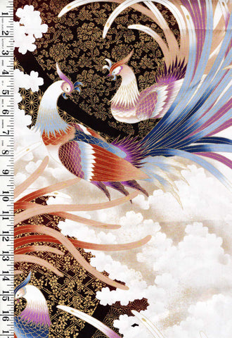 Asian - Kona Bay - Elegant Colorful Birds in the Clouds (2006) EMPE-04 - Last 1 yard