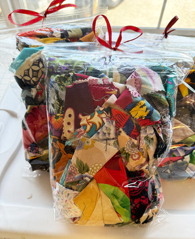 **Kona Bay Fabric Scrap Bags - 1/2 Pound Scrap Assortment