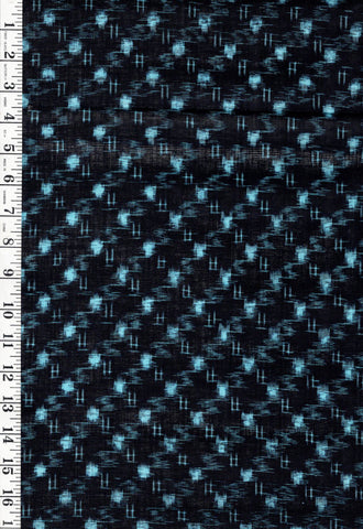 Japanese Kasuri - 14809 - Hatches, Buttons & Swirls - By the Half Yard