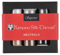 *Kimono Silk Thread - 100wt - 6 Spool Set - Neutrals I - ON SALE - 30% OFF