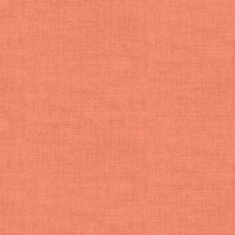Solid - Michiko Linen Look Texture - 1473-P23 - Pink Coral - By the Half Yard