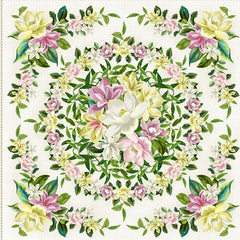 Tropical - Maywood Studios - Lanai Floral Panel - MASD10220-E - Cream - ON SALE