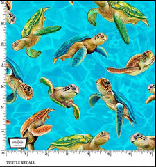 *Tropical - Jewels of the Sea - Turtle Recall - DDC11490-AQUA-D