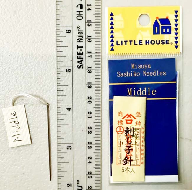 Notions - Japanese Misuya Hand Sewing Needle - MIDDLE SIZE - 5 per pack