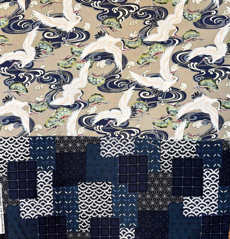 Asian - Notions in Paradise - Cranes, Pines & Water Swirls (17