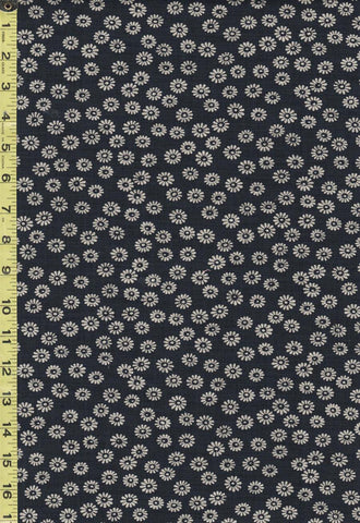 Japanese - Sevenberry Nara Homespun - Floating Daisies - SB-88223D28-1 - Dark Navy - Indigo