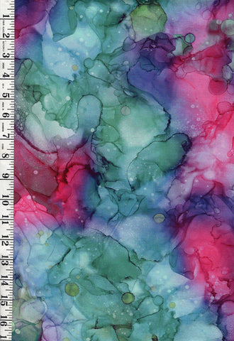 Fabric Art - Northcott Concerto Fluidity - Flora Abstract - DM27234-84 - Multi-Colors - By the Half Yard