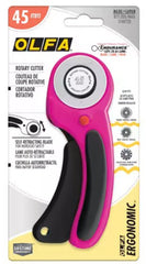 Rotary Cutter - OLFA RTY-2DX - 45mm Ergonomic Cutter - MAGENTA