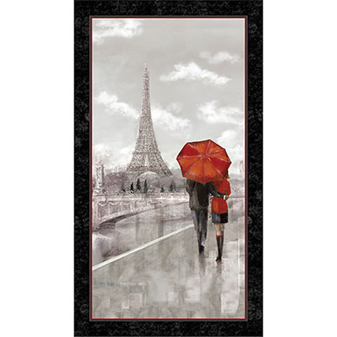 *Novelty - Couple in Paris - 24637-K - PANEL