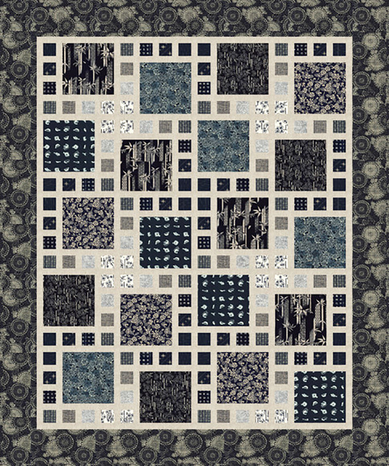 Quilt Pattern - Mountainpeek Creations - Arcadia (Shown in Nara Homespun) - LAST ONE