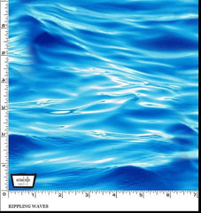 *Tropical - Jewels of the Sea - Rippling Waves - DDC11488-BLUE-D