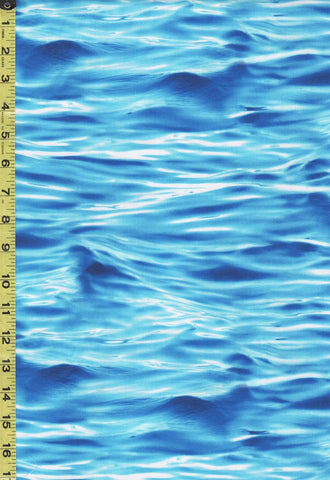 *Tropical - Jewels of the Sea - Rippling Waves - DDC11488-BLUE-D