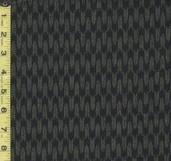 Japanese - Sevenberry Kasuri Collection - Long Undulating Arrows - SB-88222D6-12 - Black - By the Half Yard