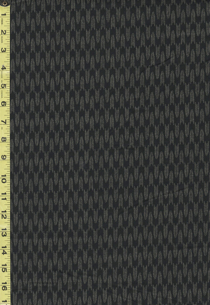 Japanese - Sevenberry Kasuri Collection - Long Undulating Arrows - SB-88222D6-12 - Black - By the Half Yard