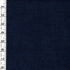 *Japanese - Sevenberry Solid - Rustic Linen-Like Woven Cotton- SB-881001-12 - Dark Navy-Indigo - By the Half Yard