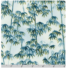 Asian - Imperial 17- Bamboo Forest - SRKM-20381-4 - Blue - Last 1 1/3 yards