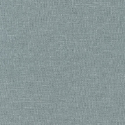 Sashiko Fabric - Cotton-Linen - STEEL GRAY - By the Half Yard