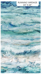 *Tropical - Northcott Sea Breeze - Seashore Ombre - DP27096-42 - Light Blue-Aqua