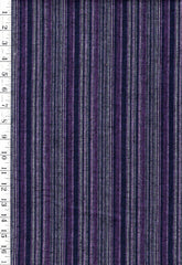SALE - Japanese - Senyo Woven Mini Stripe - SY-2013-1K - Purple, Black & Gray - SAVE 30% - By the Yard