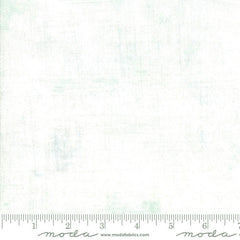 Tonal Blender - Moda Grunge Tonal Texture - 150 Snow White (with Mint Green and Light Gray tones) - By the Half Yard