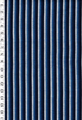 Vintage Woven Stripe - Japanese cotton fabric - Indigo, Gray, Blue - By the Half Yard