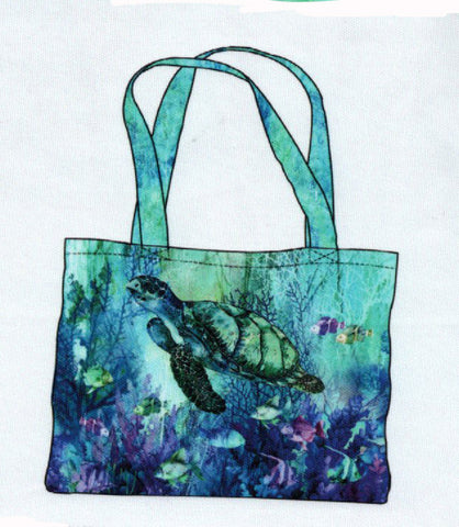 *Fabric Art - Northcott CORAL REEF - TOTE BAG (Light Weight Canvas) - DP28885-66 - By the Panel