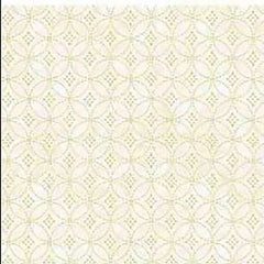 *Asian - Small (3/4") Gold Tonal Seven Treasures - CD-1350-Cream - By the Half Yard