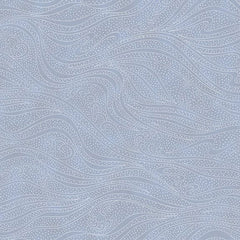 *Blender - In the Beginning - Color Movement Waves - 1MV-15 - Mist (Light Blue Gray) - By the Half Yard - Last 1 1/2 Yards