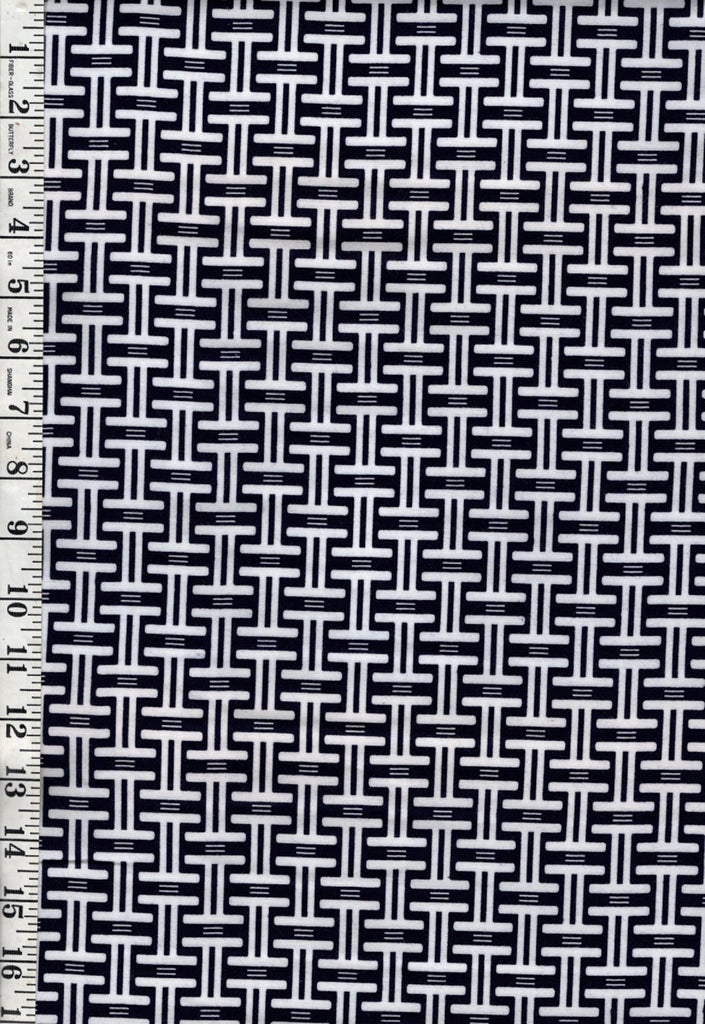 1002 - Yukata Fabric - Domino Double I - Traditional 14" wide - Dark Indigo/ Black