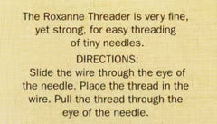 Notions - Roxanne Gold Embossed Needle Threader