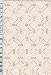 Sashiko Fabric - Pre-printed Sashiko Fabric - Seven Treasures - Natural - 102C - By the Half Yard