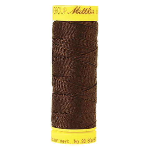 Mettler Cotton Sewing Thread - 28wt - 1002 Dark Brown