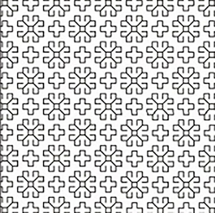 Sashiko Pre-printed Sampler - Hitome-Zashi - Marguerite # 1054 - White