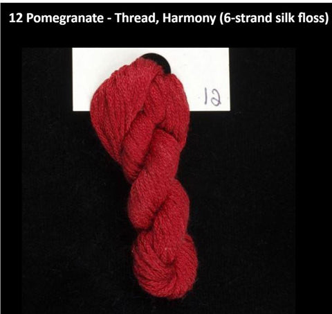 TREENWAY SILKS - Harmony Silk Floss - # 0012 Pomegranate (Brick Red) - ON SALE - 20% OFF