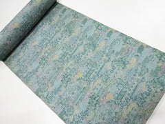 520 - Japanese Combined Weave - Abstract Floral Motifs - Multi-Colors (Pastels)