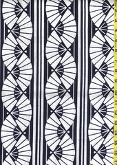 Yukata Fabric - 148 - Double Fan Columns