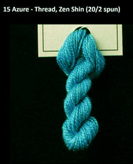 TREENWAY SILKS - Zen Shin (20/2) Silk Thread - # 0015 Azure - ON SALE - 40% OFF
