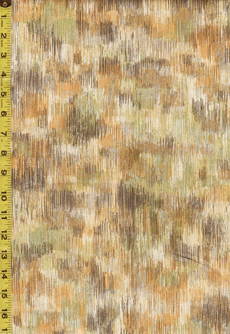 *Blender-Coordinate - Fusions Brushwork - Stone & Silver Metallic - 18059-155 Stone - ON SALE - SAVE 30% - By the Yard