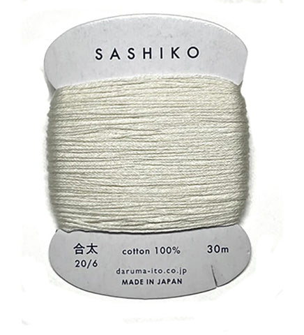 Sashiko Thread - Daruma - Medium/ Regular Weight - 30m - # 202 Natural