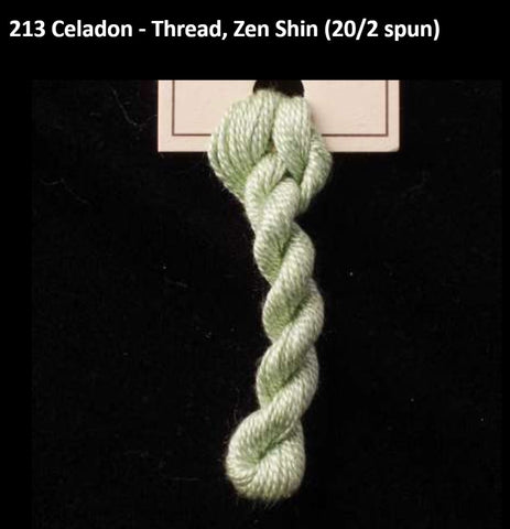 TREENWAY SILKS - Zen Shin (20/2) Silk Thread - 0213 Celadon - ON SALE - SAVE 40%