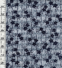 Yukata Fabric - 218 - Tiny Floating Leaves - Indigo & Gray