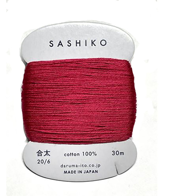 Sashiko Thread - Daruma - Medium/ Regular Weight - 30m - # 221 Temple Red