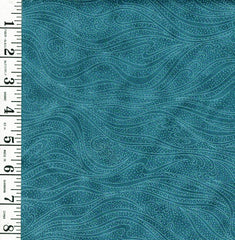 *Blender - In the Beginning - Color Movement Waves - 1MV-25 - Teal - By the Half Yard - Last 1 2/3 Yards