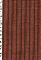 812 - Japanese Silk - Tsumugi Woven Stripe - Copper - Brown