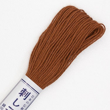 Sashiko Thread - Olympus 20m - Solid Color - # 03 Brown