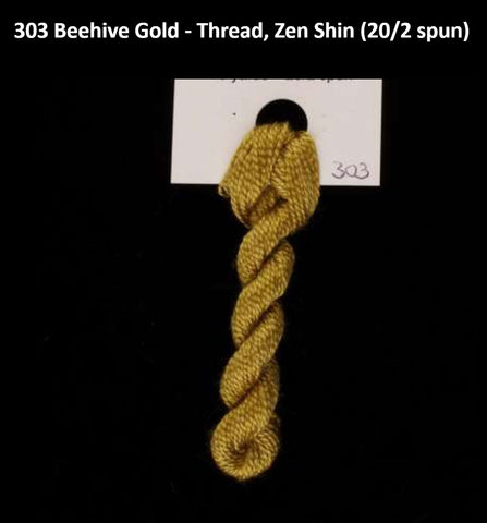 TREENWAY SILKS - Zen Shin (20/2) Silk Thread - # 0303 Beehive Gold